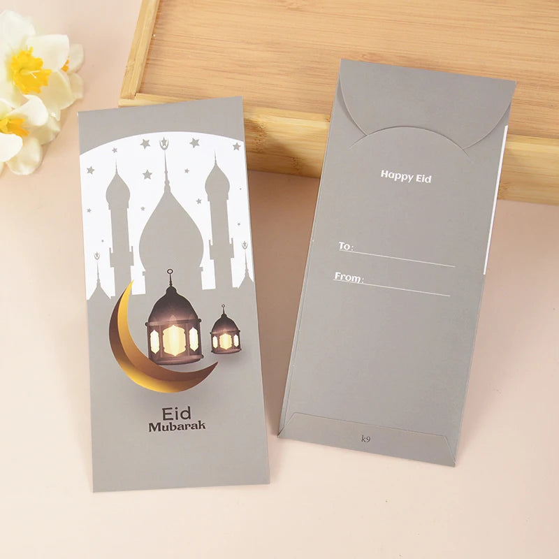 6Pcs Eid Mubarak Money Envelopes