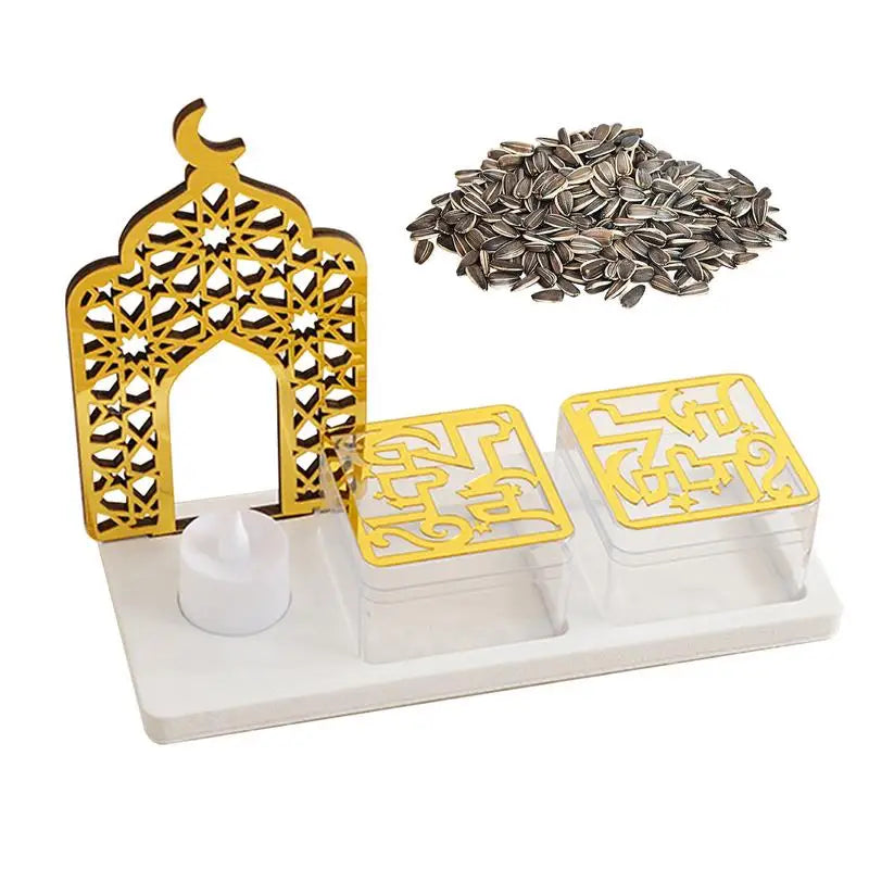 Wooden Moon Star Mini Tray Muslim