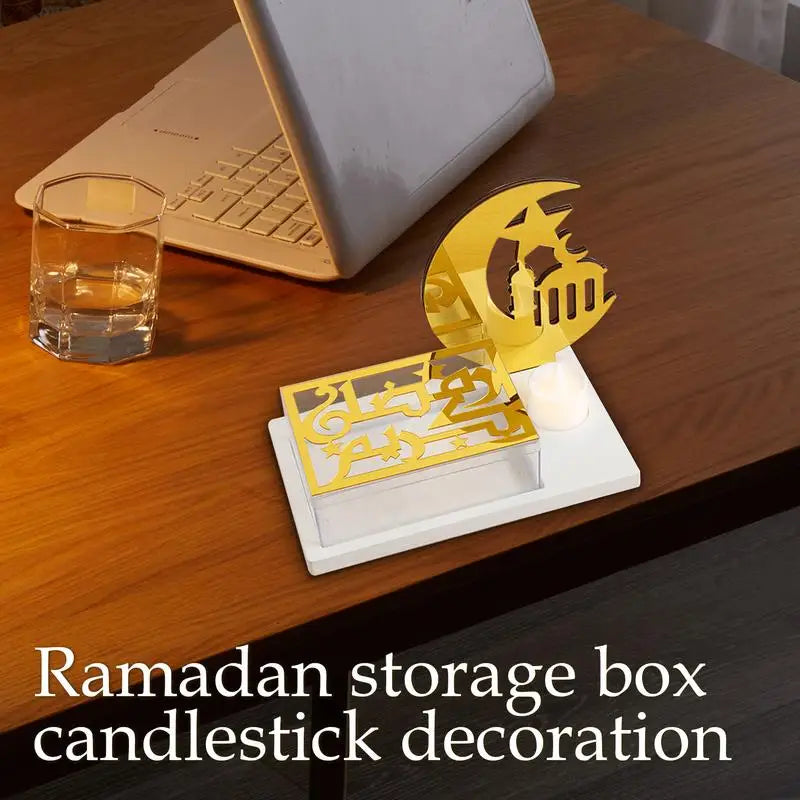 Wooden Moon Star Mini Tray Muslim