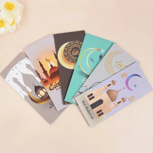 6Pcs Eid Mubarak Money Envelopes