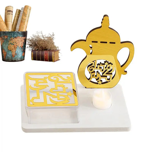 Wooden Moon Star Mini Tray Muslim